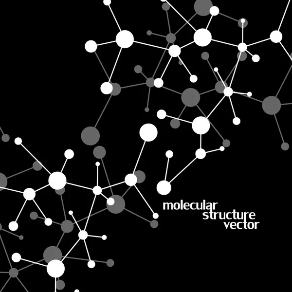 Molekyl struktur. DNA. Abstrakt bakgrund. Vektor illustration. Eps10 — Stock vektor