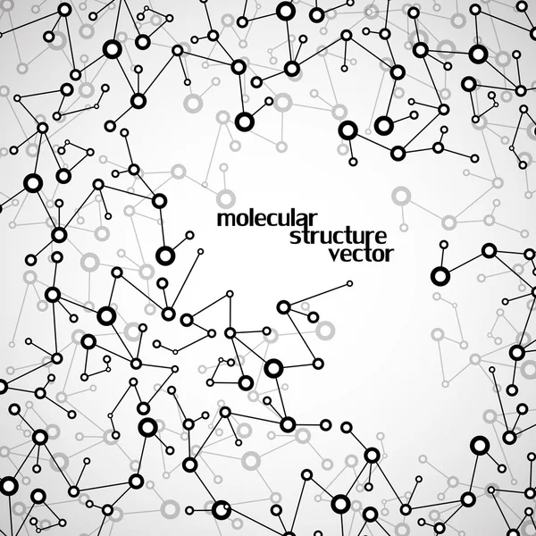 Struttura molecolare. DNA. Sfondo astratto. Illustrazione vettoriale. Eps10 — Vettoriale Stock