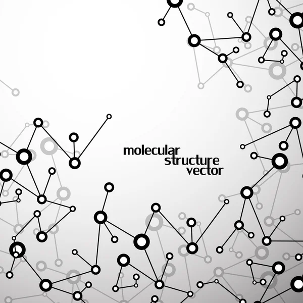 Structure des molécules. L'ADN. Contexte abstrait. Illustration vectorielle. Eps10 — Image vectorielle