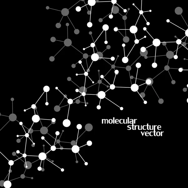 Molekyl struktur. DNA. Abstrakt bakgrund. Vektor illustration. Eps10 — Stock vektor