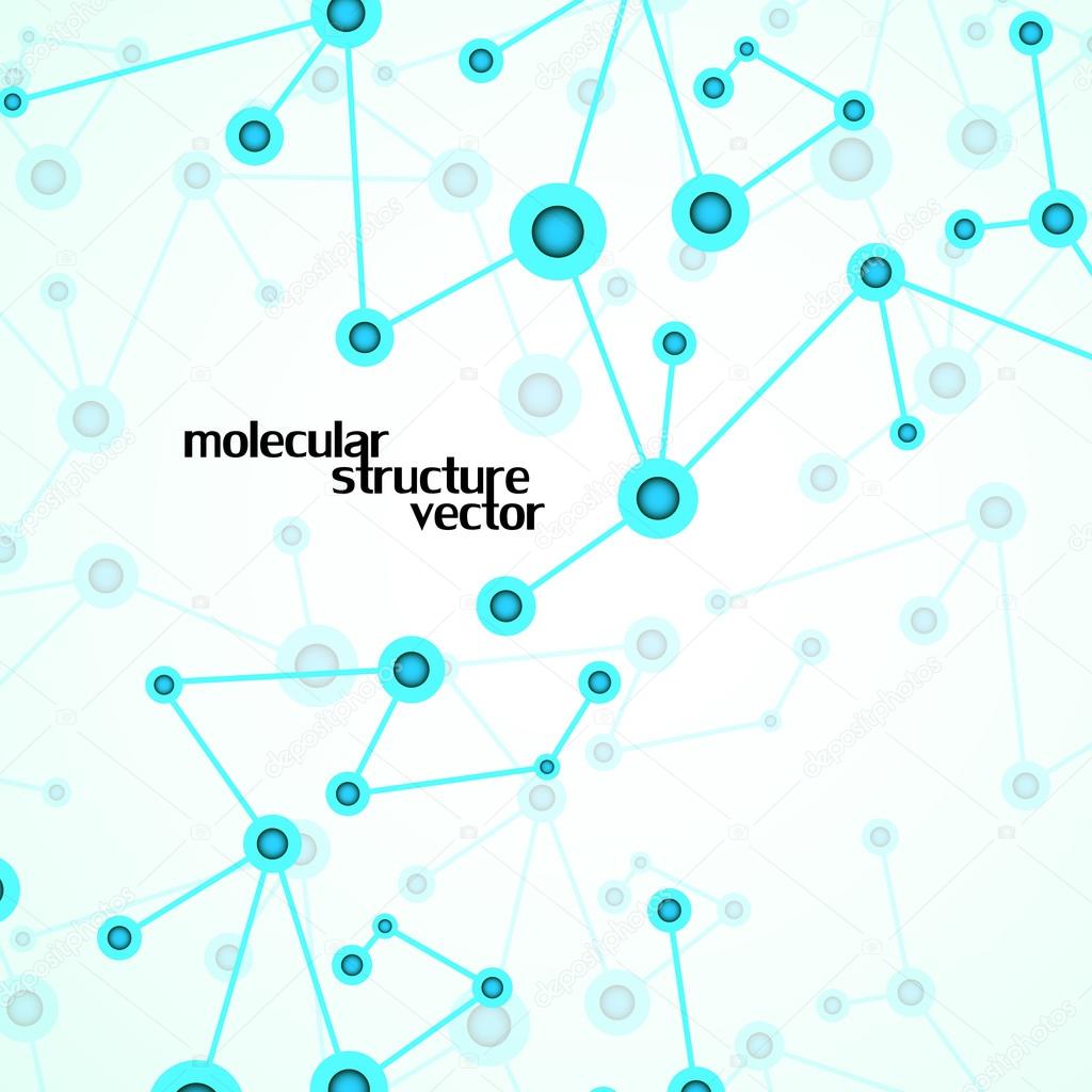 Molecule structure. DNA. Abstract background. Vector illustration. Eps10