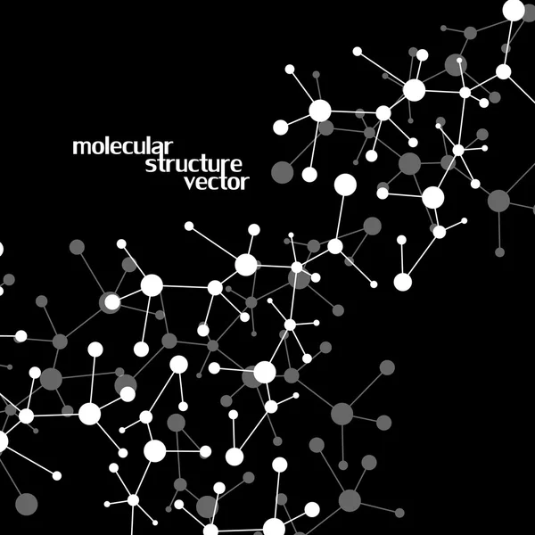 Structure des molécules. L'ADN. Contexte abstrait. Illustration vectorielle. Eps10 — Image vectorielle