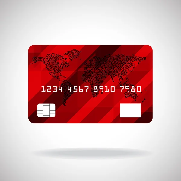 Karta kredytowa ikona na białym tle. Ilustracja wektorowa. Eps10 — Wektor stockowy