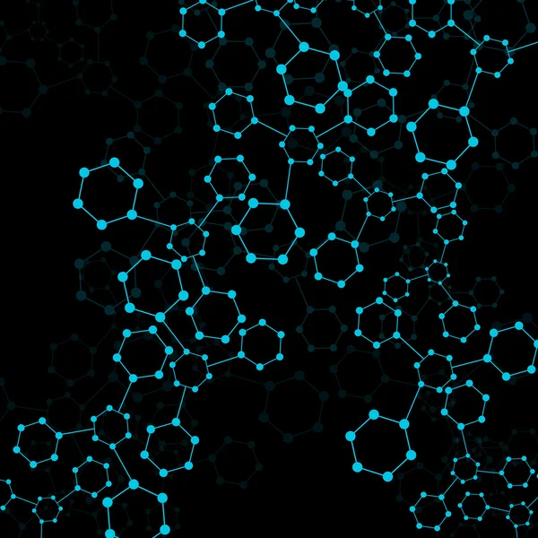 Renkli molekülün Dna — Stok Vektör