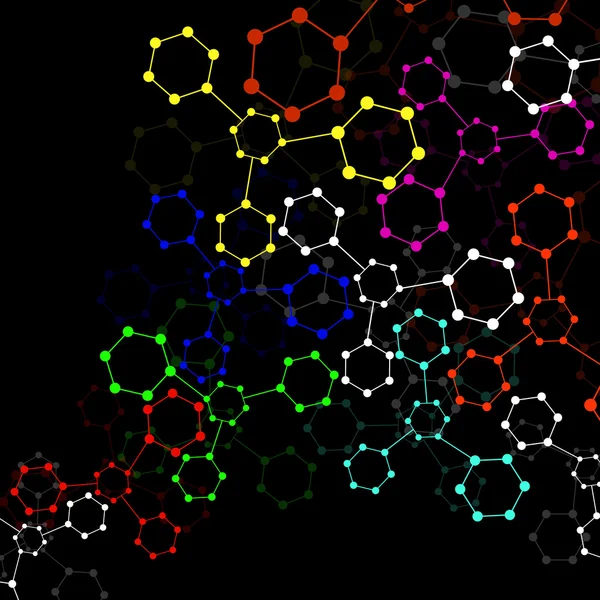 ADN de molécule colorée — Image vectorielle