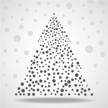 soyut Noel ağacı. vektör çizim. EPS 10