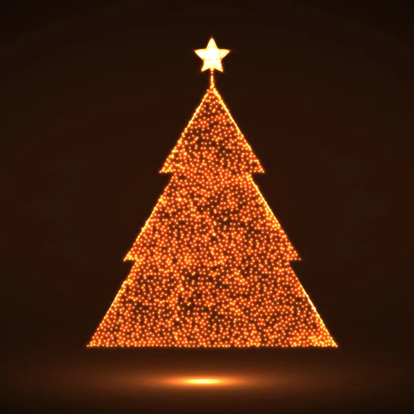 Arbre de Noël abstrait. Illustration vectorielle. SPE 10 — Image vectorielle