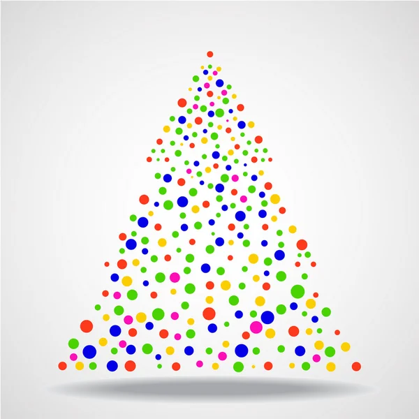 Árbol de Navidad abstracto. Ilustración vectorial. EPS 10 — Vector de stock