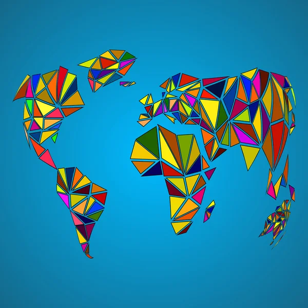 Globe terrestre abstrait dans un style polygonal. Illustration vectorielle. Eps 10 — Image vectorielle