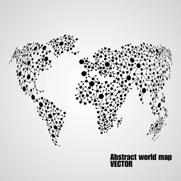 Abstract globe earth from molecule structure. Vector illustration. Eps 10 — Stock Vector