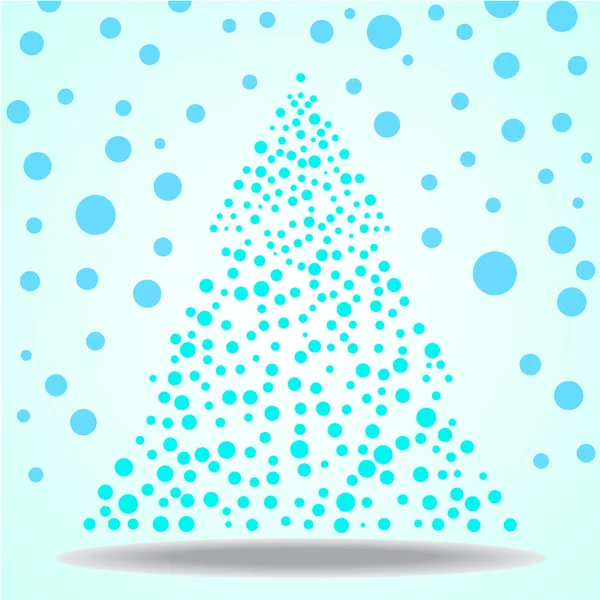 Árbol de Navidad abstracto — Vector de stock