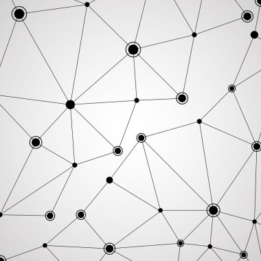 Soyut ağ, teknoloji iletişim, molekül yapısı