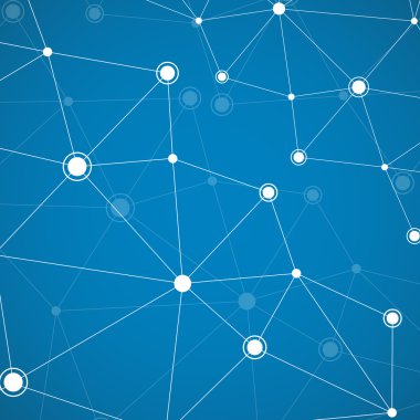Soyut ağ, teknoloji iletişim, molekül yapısı