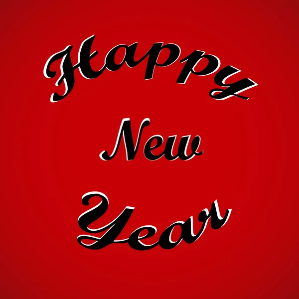 Stylish text Happy New Year — Stock Vector