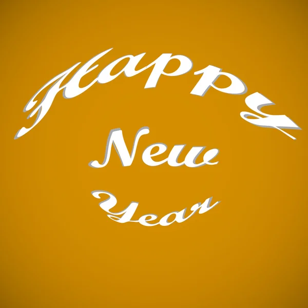 Tekst stylowy szczęśliwy nowy rok — Wektor stockowy