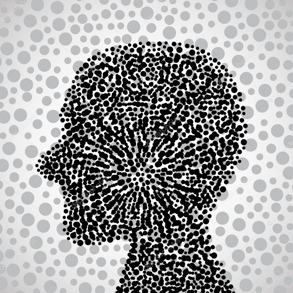 Abstract human head