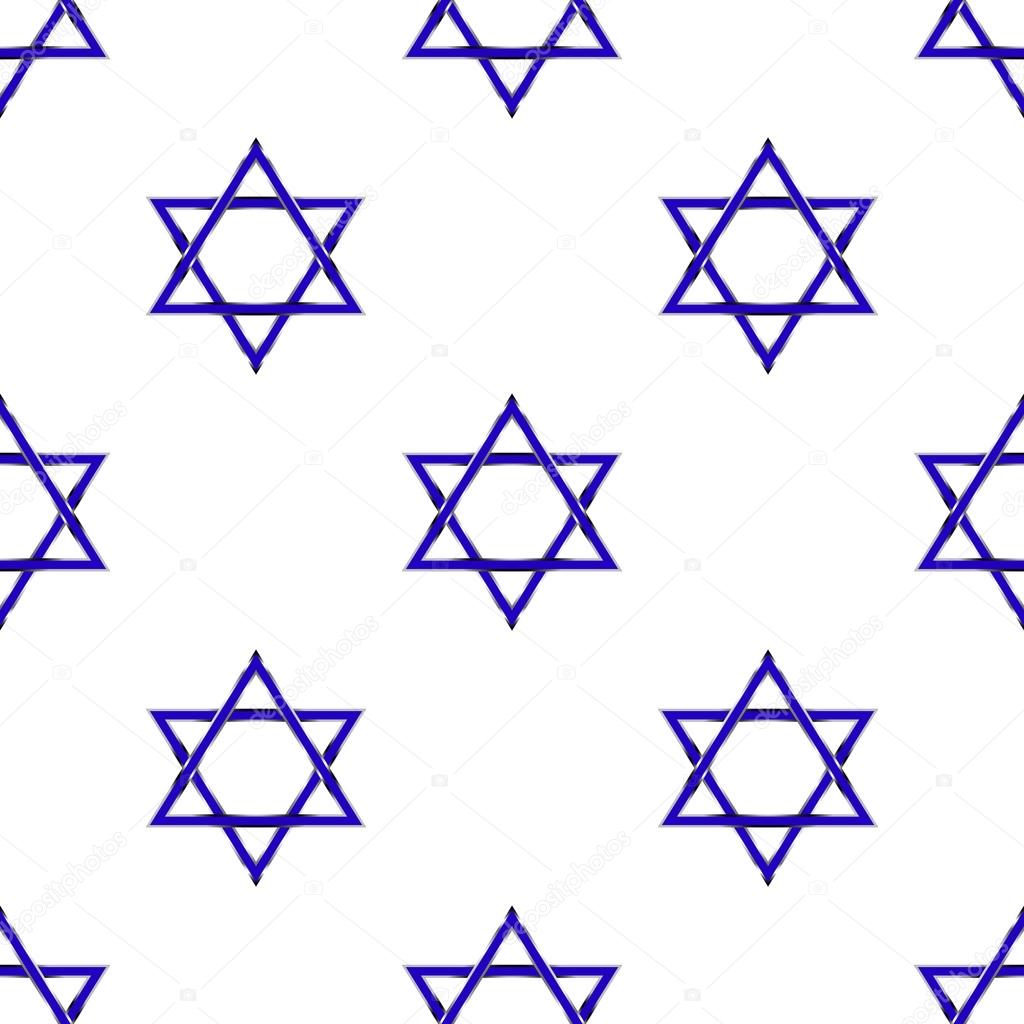 Star of David seamless pattern