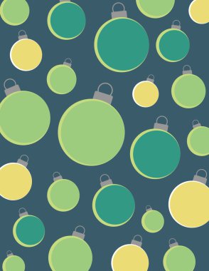 Noel ampuller katı mavi üzerinde