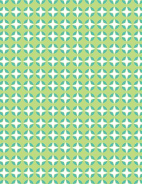 Beyaz ve mavi yıldız desen