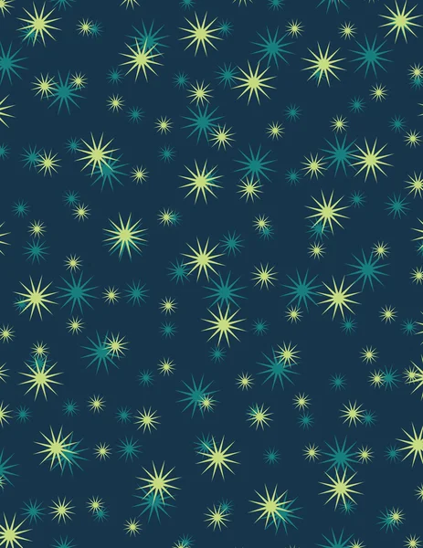 Modré a zelené hvězdy — Stockový vektor