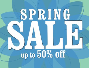 Satılık %50 off kadar poster bahar