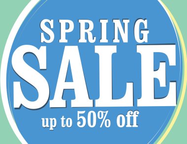 Satılık %50 off kadar poster bahar