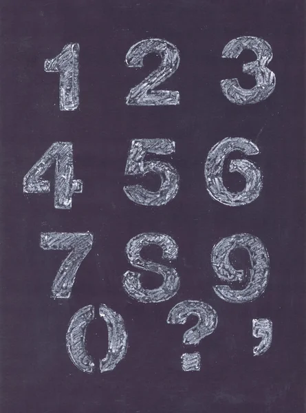 Κιμωλία αριθμούς — Φωτογραφία Αρχείου