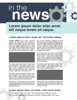 Sayfa düzeni bülten ile iş veya kar amacı gütmeyen kullanmak için