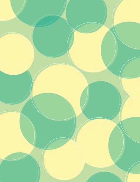 绿色和黄色的圆圈 — 图库矢量图片
