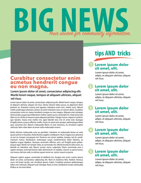 Sayfa düzeni bülten ile iş veya kar amacı gütmeyen kullanmak için