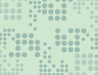 Yeşil yinelenen daire desen