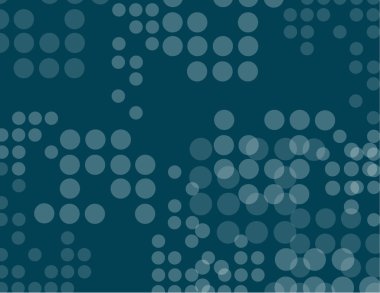 Mavi yinelenen daire desen