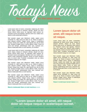 Sayfa düzeni bülten