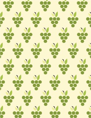 Yeşil üzüm desen
