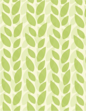 Yeşil yaprak yinelenen desen