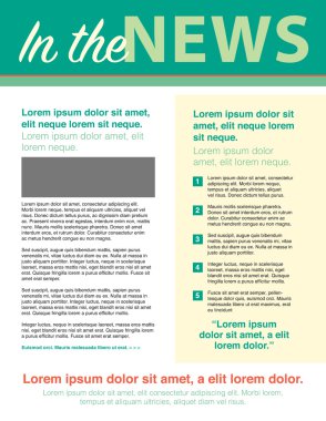 Sayfa düzeni bülten