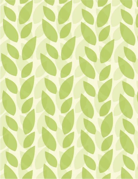 Powtarzalny wzór zielony liść — Wektor stockowy