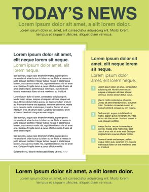 Sayfa düzeni bülten