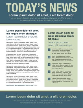 Sayfa düzeni bülten