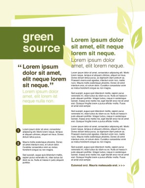 Sayfa düzeni bülten iş ile kullanmak için