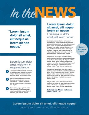 Sayfa düzeni bülten iş ile kullanmak için