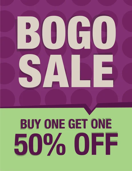 Bogo satış - bir satın almak bir %50 off