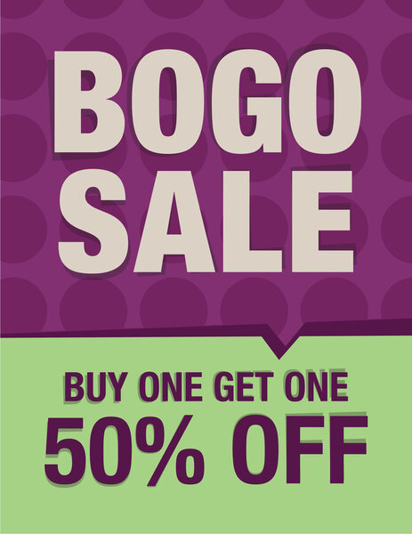 BOGO продажи - Купите один получить один 50%