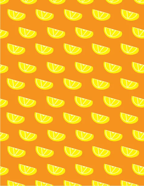Patrón de cuñas de fruta limón — Archivo Imágenes Vectoriales