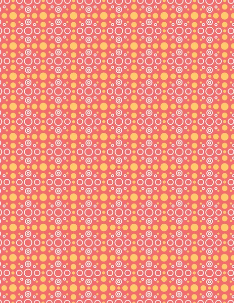 Pink and orange circle pattern — Stock Vector