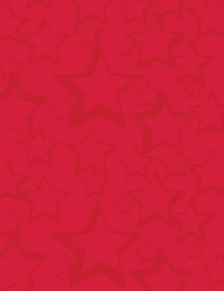 Vörös csillag alakú mintázat — Stock Vector