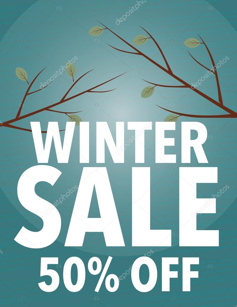 winter sale signs