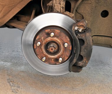 Disk brake mechanism clipart