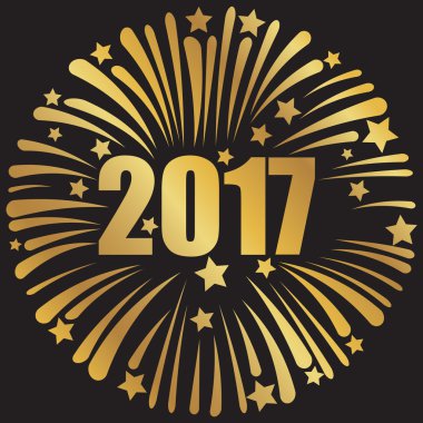 mutlu yeni yıl 2017 tebrik kartı 