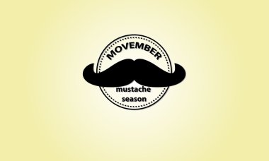 Movember badge 2 clipart